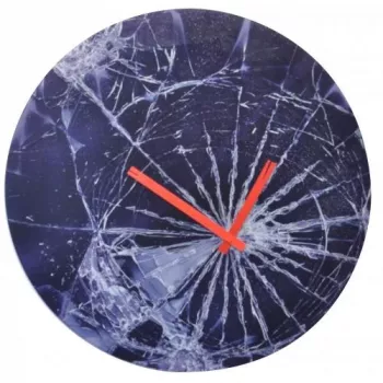 Reloj NeXtime 8147 Crash, Ø43cm, pared, azul