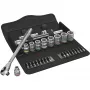 Wera 8100 SB 7 - set de vasos - negro - cromo - CE - mango de carraca - 1 unidad(es) - 3/8