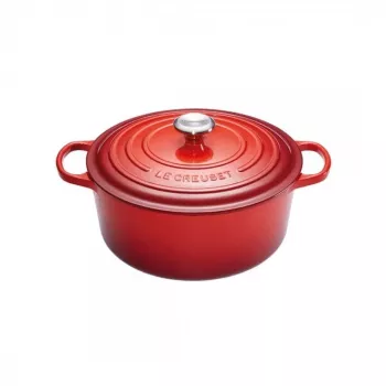 Le Creuset Signature Olla redonda 24 cm Rojo cereza (21177240602430)