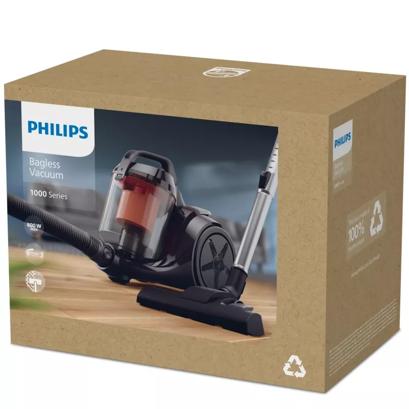 Aspirador Philips serie 1000 XB1142/10 1,3 L Aspirador de escoba en seco 800 W sin bolsa