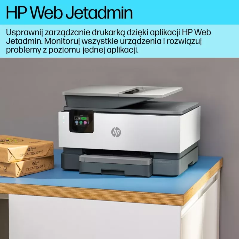 HP OfficeJet Pro 9120b Impresora multifunción inalámbrica en color, Impresión a doble cara; Copiadora, Escáner