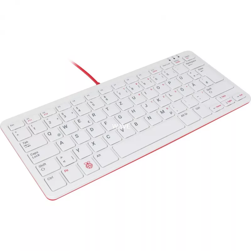 Teclado USB con cable Raspberry PI teclado DE RB-TASTA01W — conexión USB, distribución alemana