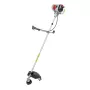 Desbrozadora Dedra DED8717 gasolina 52cc 1,45 kW con correa, protector, juego de 3 cabezales, hilo y cuchilla
