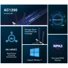 Adaptador PCIe Mercusys AC1200 Wi-Fi Bluetooth MA30E dual band
