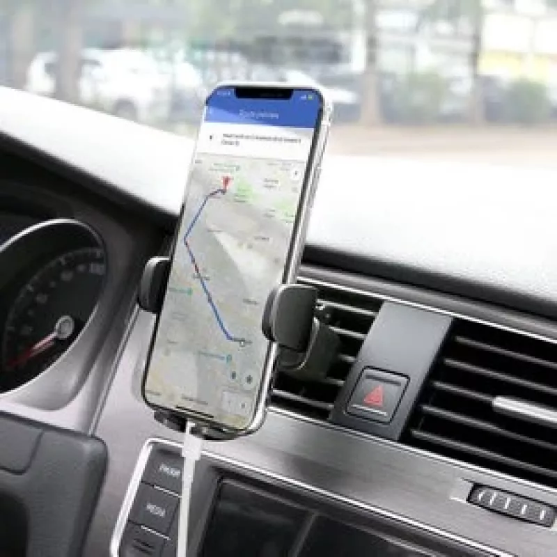 Soporte de móvil para coche Aukey HD-C48 para rejilla de ventilación, rótula de 360°