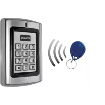 Candado de combinación ORNO OR-ZS-802 con lector de tarjeta y llavero