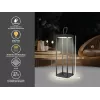 Linterna recargable Beper P207ILI100 — negra, iluminación LED portátil