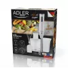 Adler AD 4620 set de batidora de mano, 800 W, 2 velocidades, picadora de 450 ml, vaso de 750 ml, varillas, blanco