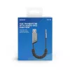 Savio TR-16 adaptador transmisor AUX con función manos libres, Bluetooth 5.3, Google Assistant/Siri