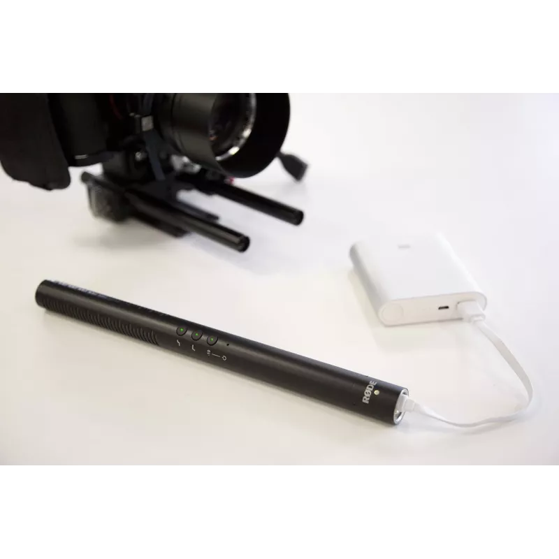 RØDE NTG-4+ micrófono shotgun digital para cámara, supercardioide, 20–20000 Hz, -32 dB, mini XLR (3 pines), negro