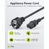 Cable IEC Goobay 5 m negro conector macho tipo F IEC C13 H05VV-F3G