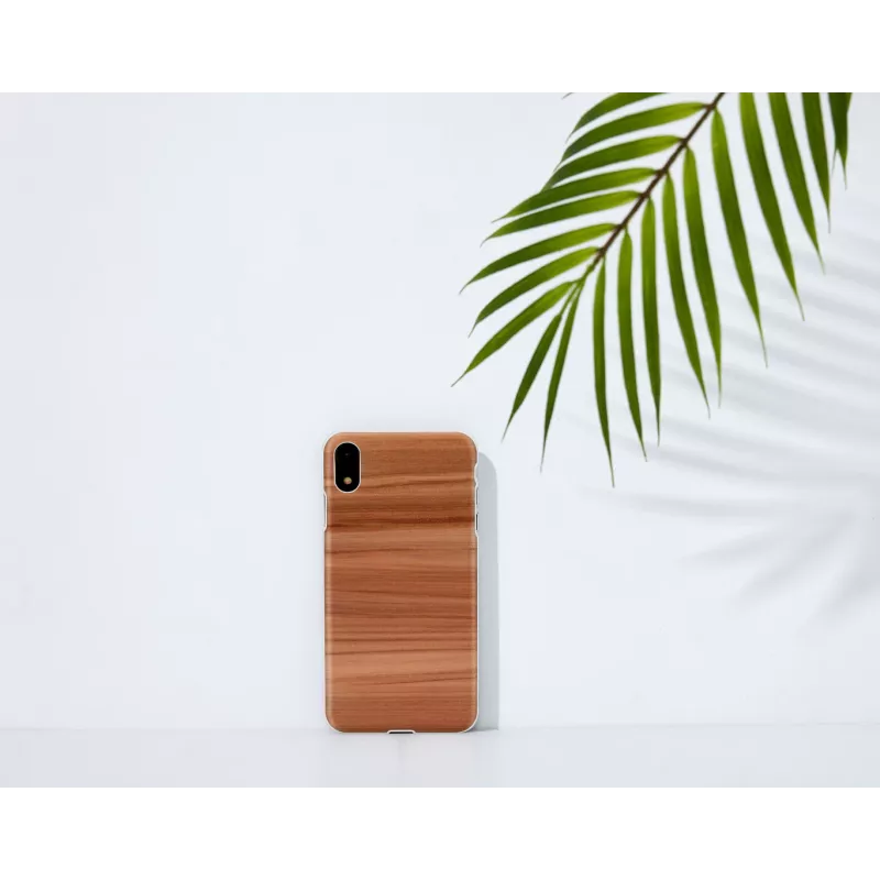 Funda para smartphone MAN & WOOD para iPhone XR, cappuccino white