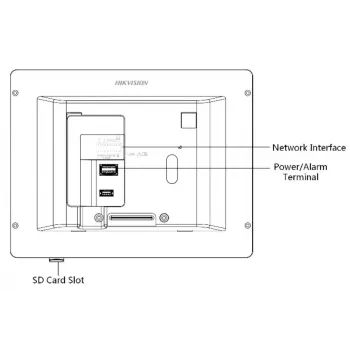 Portero automático con vídeo Hikvision DS-KH6320-TE1, pantalla táctil capacitiva de 7