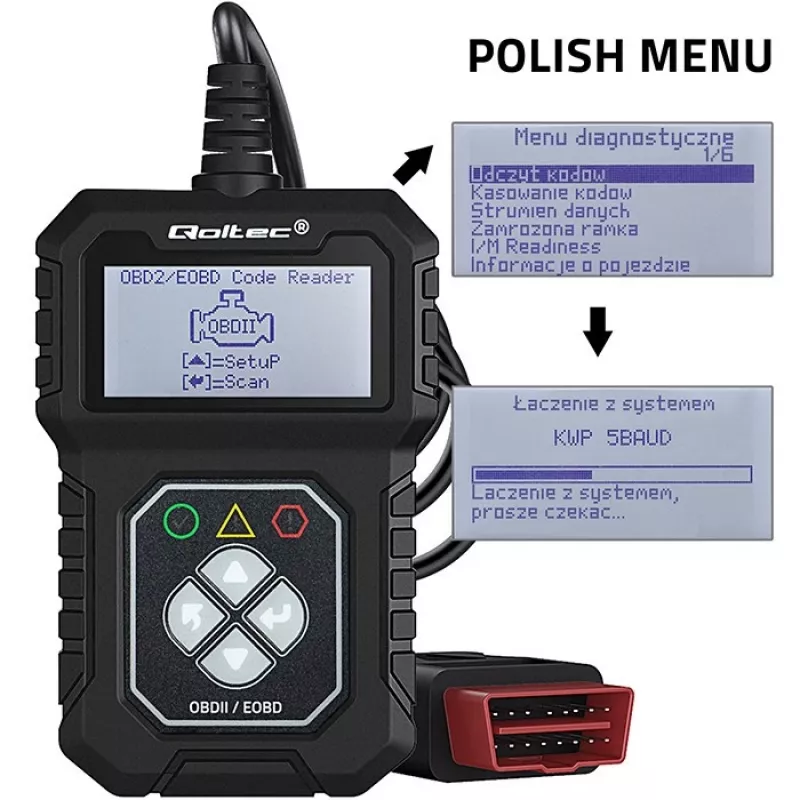 Probador de diagnóstico OBDII QOLTEC ProLine (modelo 50684)