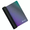 Alfombrilla de ratón gaming SAVIO Super Speed L Prism Edition — 700×300×3 mm, morada, bordes cosidos, base antideslizante