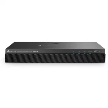 TP-Link VIGI NVR2008H-8MP-2TB grabador de vídeo en red PoE+ de 8 canales, 3840 x 2160, HDD SATA de 2 TB (máx. 32 TB), H.265, negro