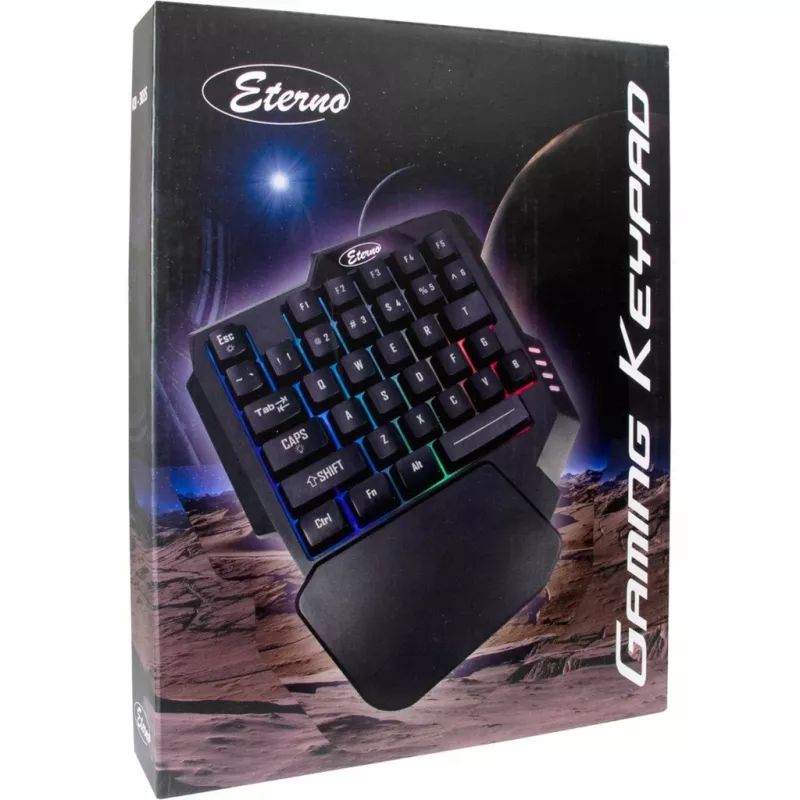 Inter-Tech KB-3035 RGB Gaming Keypad, 35 teclas, USB, negro