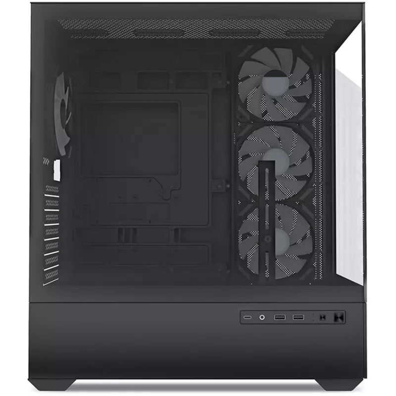 Caja de PC Sharkoon AK6 RGB, ATX, Negra
