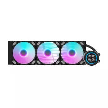 Radiador de PC Darkflash DN-D360 negro de 360mm — Radiador de refrigeración líquida de 360mm, compatible con 3 ventiladores de 120mm