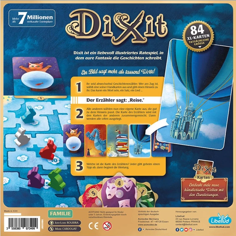 Juego de cartas Asmodee Dixit LIBD0016 — juego de rol, 30 min, edad 8+