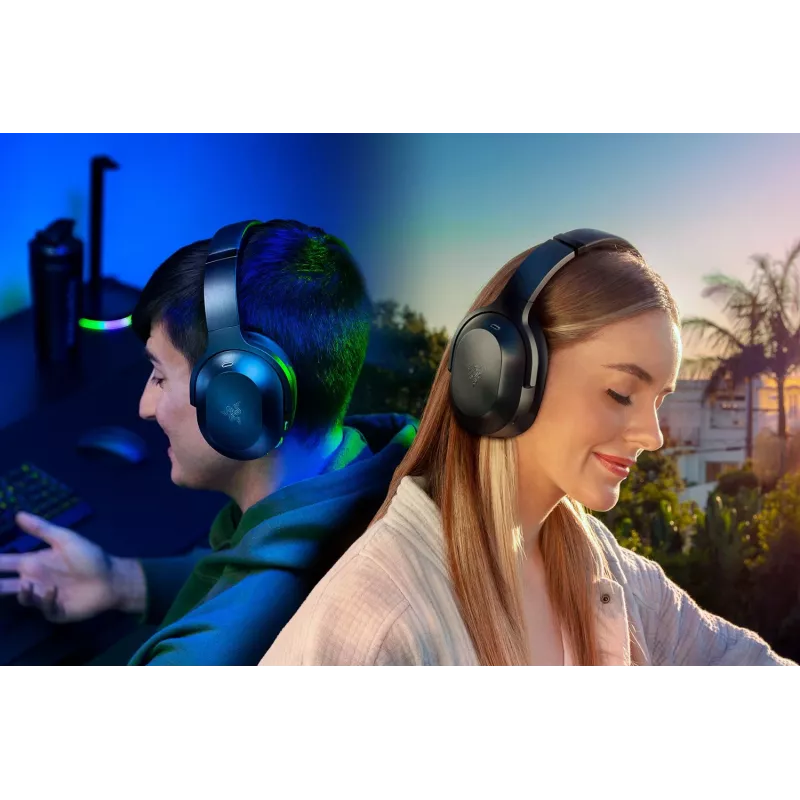 Auriculares Razer Barracuda Pro con cable e inalámbricos de diadema gaming USB Type-C Bluetooth negros