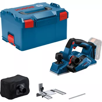 Cepillo eléctrico de batería GHO 18V-26 Professional Solo, 18 voltios, cepillo eléctrico azul/negro, sin batería ni cargador, en L-BOXX