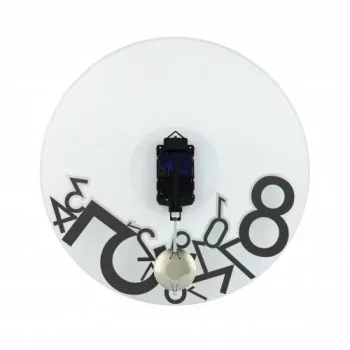 Reloj NeXtime 8115 Dropped, Ø43 cm, pared, plata