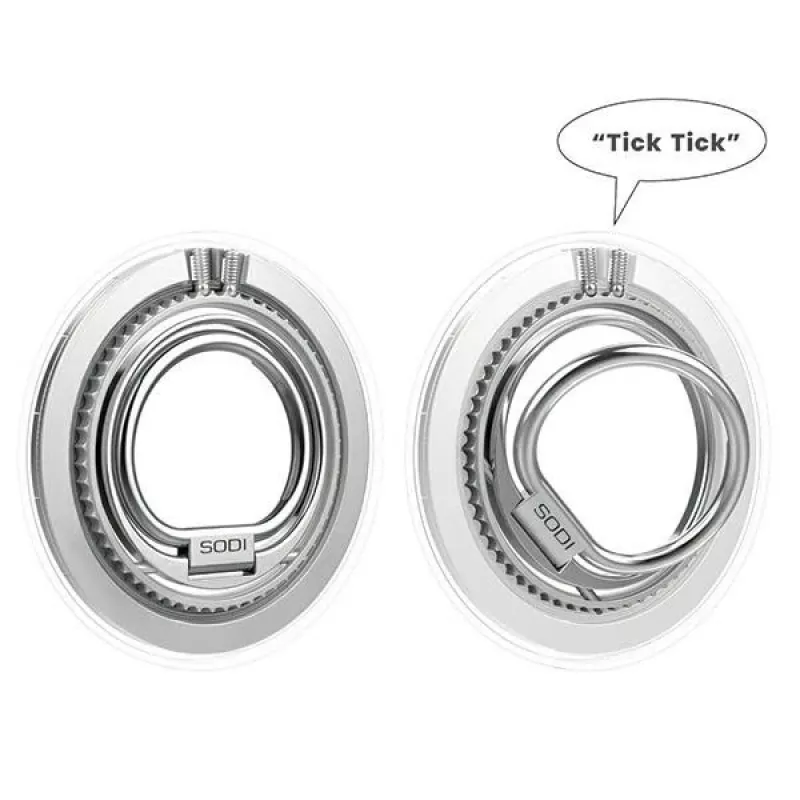 Soporte magnético de anillo reversible SODI BM-350 blanco compatible con MagSafe