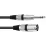 Cable adaptador Omnitronic XLR a jack de 6,3 mm 30225196 — 1x conector macho XLR a 1x jack de 6,3 mm, 2 m