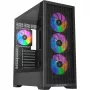 Caja de PC Silentware Core 100 A-RGB negra — modelo CORE100Schwarz, iluminación A-RGB, formato semitorre