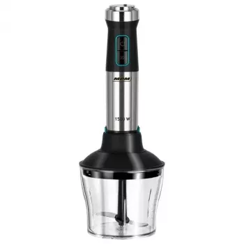 Batidora de brazo MPM MBL-42M — 1500 W, carcasa de acero inoxidable, velocidad variable, turbo, accesorios