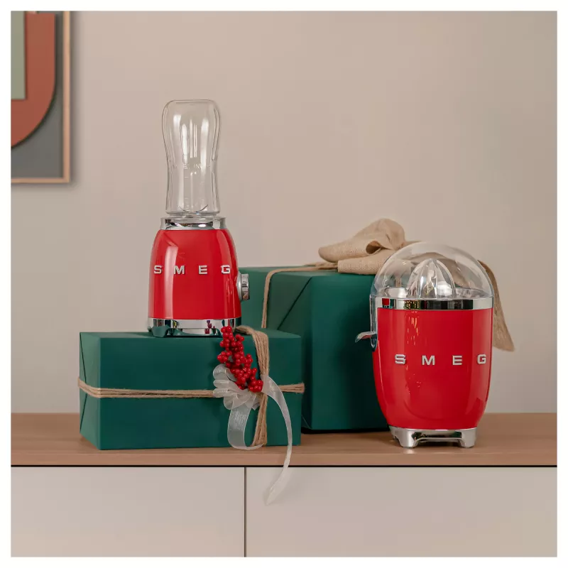 Exprimidor eléctrico de cítricos Smeg CJF11RDEU 70 W Rojo Acero inoxidable