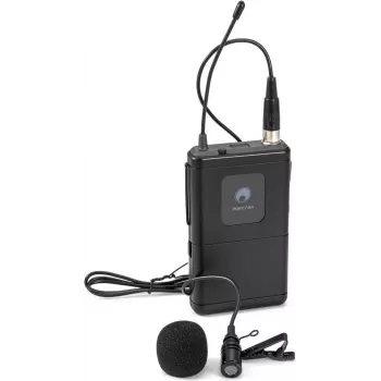 Micrófono de solapa Omnitronic PORTY-8A 863,1 MHz micrófono inalámbrico de solapa