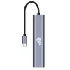 Adaptador HUB USB C 6en1 - HDMI, USBx3, PD, RJ-45