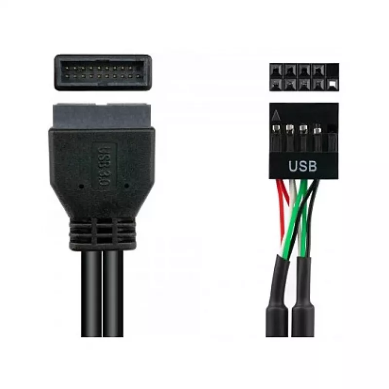 Good Connections Cable adaptador Pin-Header USB3.0 macho-USB2.0 hembra 0,3m