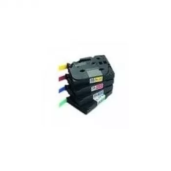 Cinta de etiquetar Brother TZB31 negro sobre naranja fluorescente
