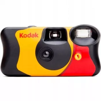 Cámara desechable Kodak FUN Flash 27+12 fotos, ISO 400, 39 fotos, flash incorporado