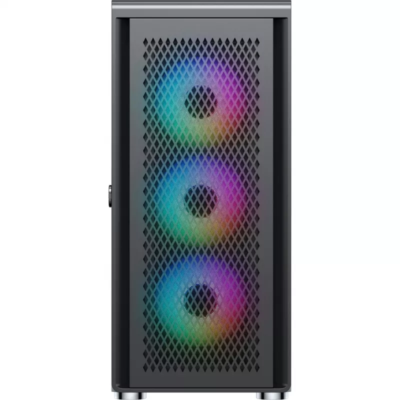 Caja PC Silentware Air 100 negra — caja mid-tower compatible con ATX, negra