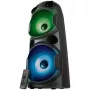 SVEN PS-750 2x40W; pantalla LED; TWS; radio FM; AUX; soporte USB/tarjetas SD; iluminación; entrada de micrófono (karaoke); mando a distancia; ecualizador integrado