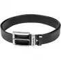 Cinturón de cuero negro talla M, cinturón portaherramientas negro, E-05359