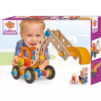 Juego de construcción, excavadora, kit 90 piezas