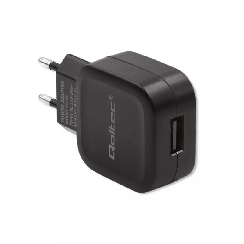 Cargador Qoltec 50180 interior AC negro