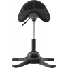 Silla ergonómica de equilibrio up up Toronto tejido negro con pistón de gas más largo