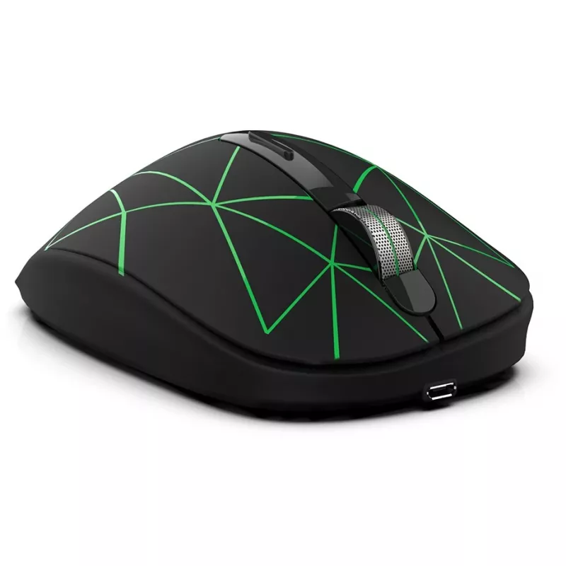 Cian Technology GmbH INCA ratón IWM-551 inalámbrico 1600 DPI pila USB-C negro retail - ratón - 1.600 dpi