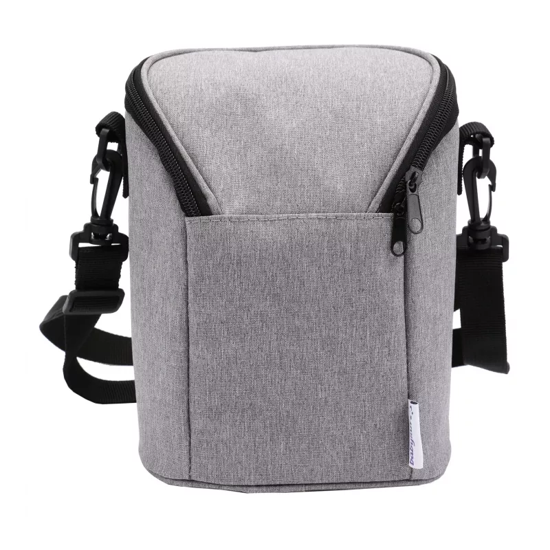 Bolsa térmica Olympia BT 50 — negra/gris, cremallera, 225×170×110 mm