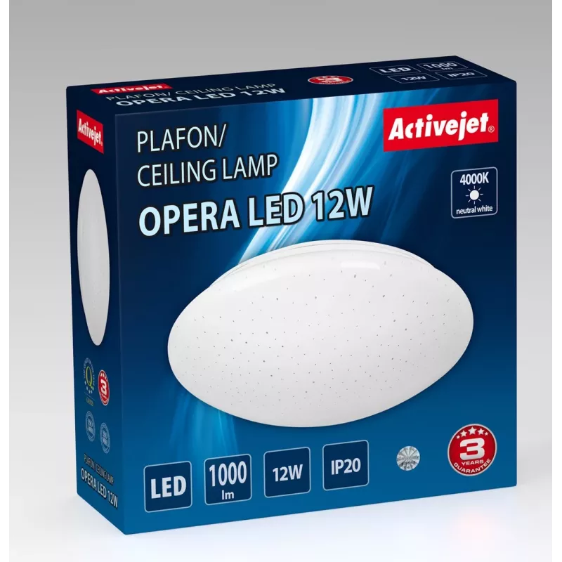 Plafón LED moderno Activejet OPERA LED 12W