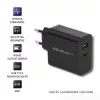 Fuente de alimentación QOLTEC 51717 45W 20V 3A cargador AC de interior para smartwatch, negro