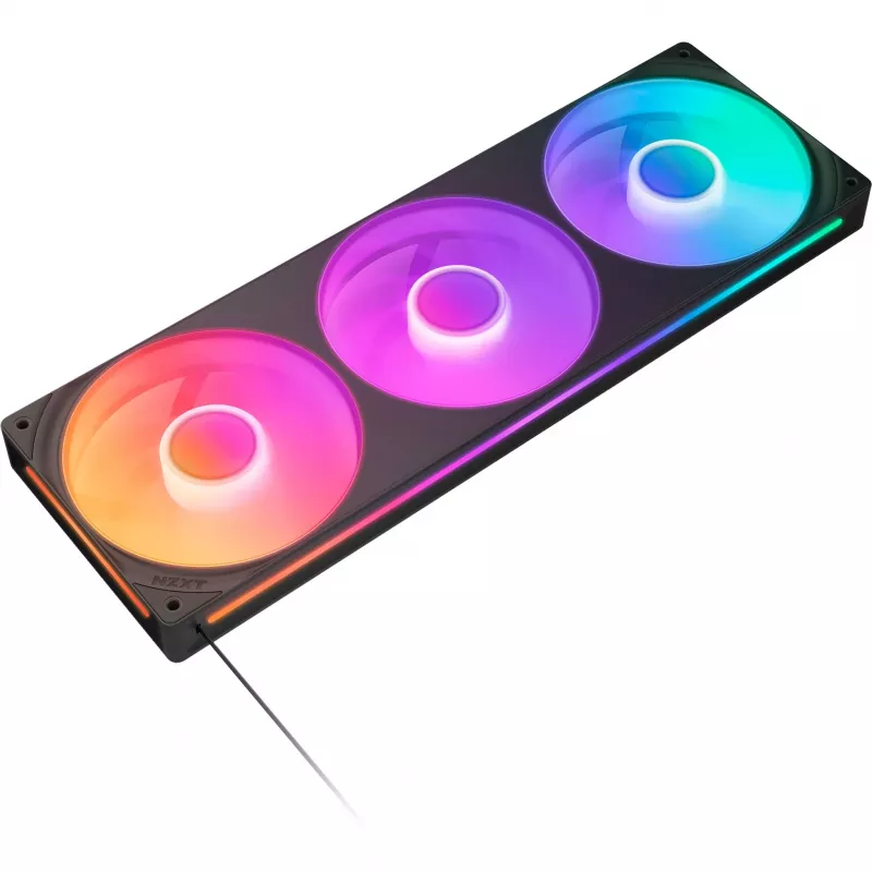 NZXT F360 RGB Core 360mm ARGB Pack de 3 Negro