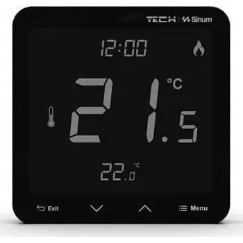 Termostato de ambiente con cable R-S3 WG.23.0060 negro 230V – termostato de ambiente con cable, 230 V, negro