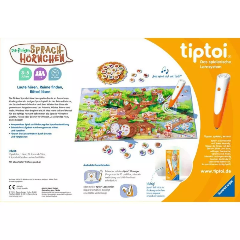 tiptoi Las ágiles ardillas del lenguaje, juego de mesa